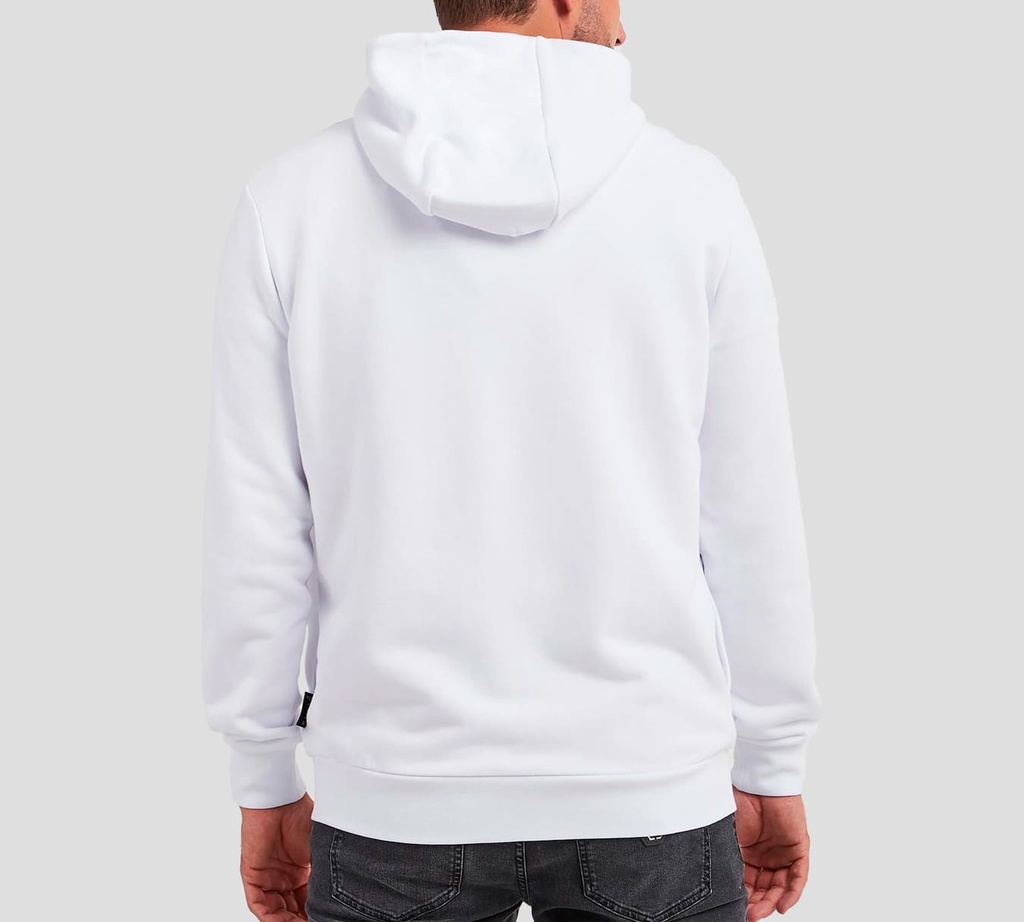 Philipp Plein - SUDADERA CON CAPUCHA Y HEXÁGONO BLANCO