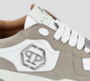 Philipp Plein - ZAPATILLAS LO-TOP DE PIEL BLANCO - BEIGE