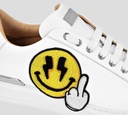 Philipp Plein - SNEAKER BLANCO CON CARITA FELIZ AMARILLA