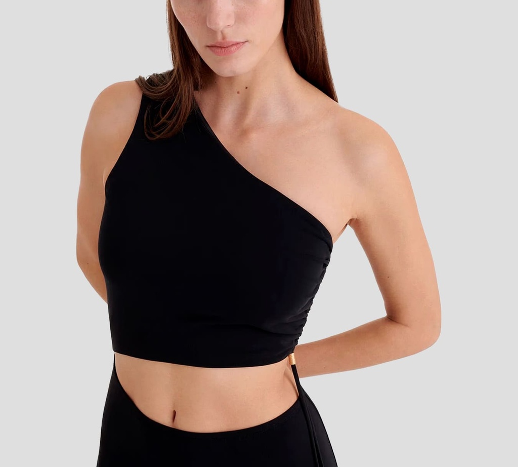 Eres - VESTIDO AZUL OSCURO LARGO DESCUBIERTO EN EL MEDIO CON DETALLES DORADOS