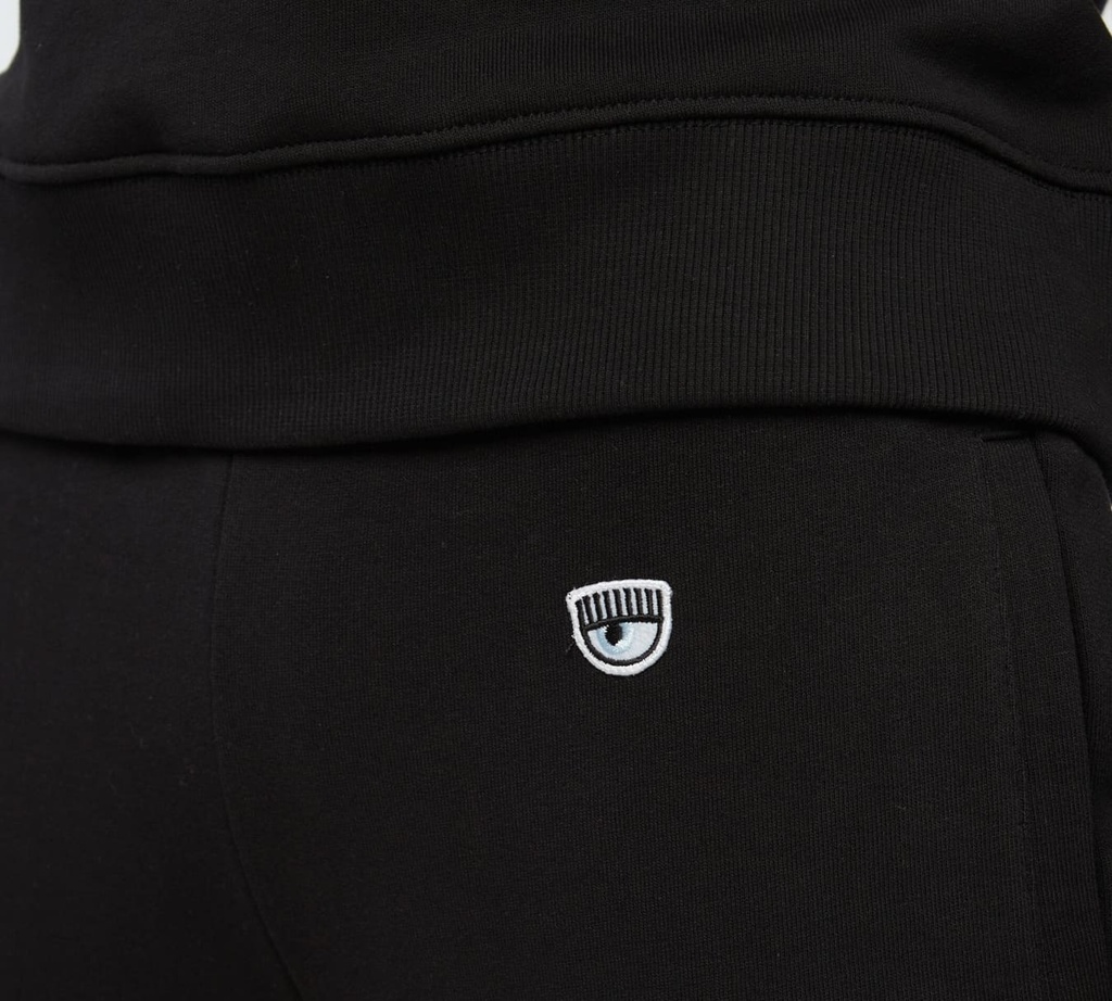 Chiara Ferragni - MONO ESTILO JOGGER NEGRO CON LOGO DE OJO