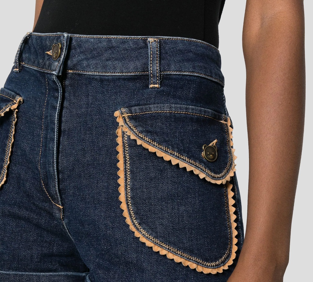 Moschino - PANTALÓN AZUL 95