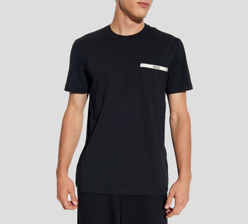 Moschino - FRANELA NEGRA CON BOLSILLO DETALLE MOSCHINO