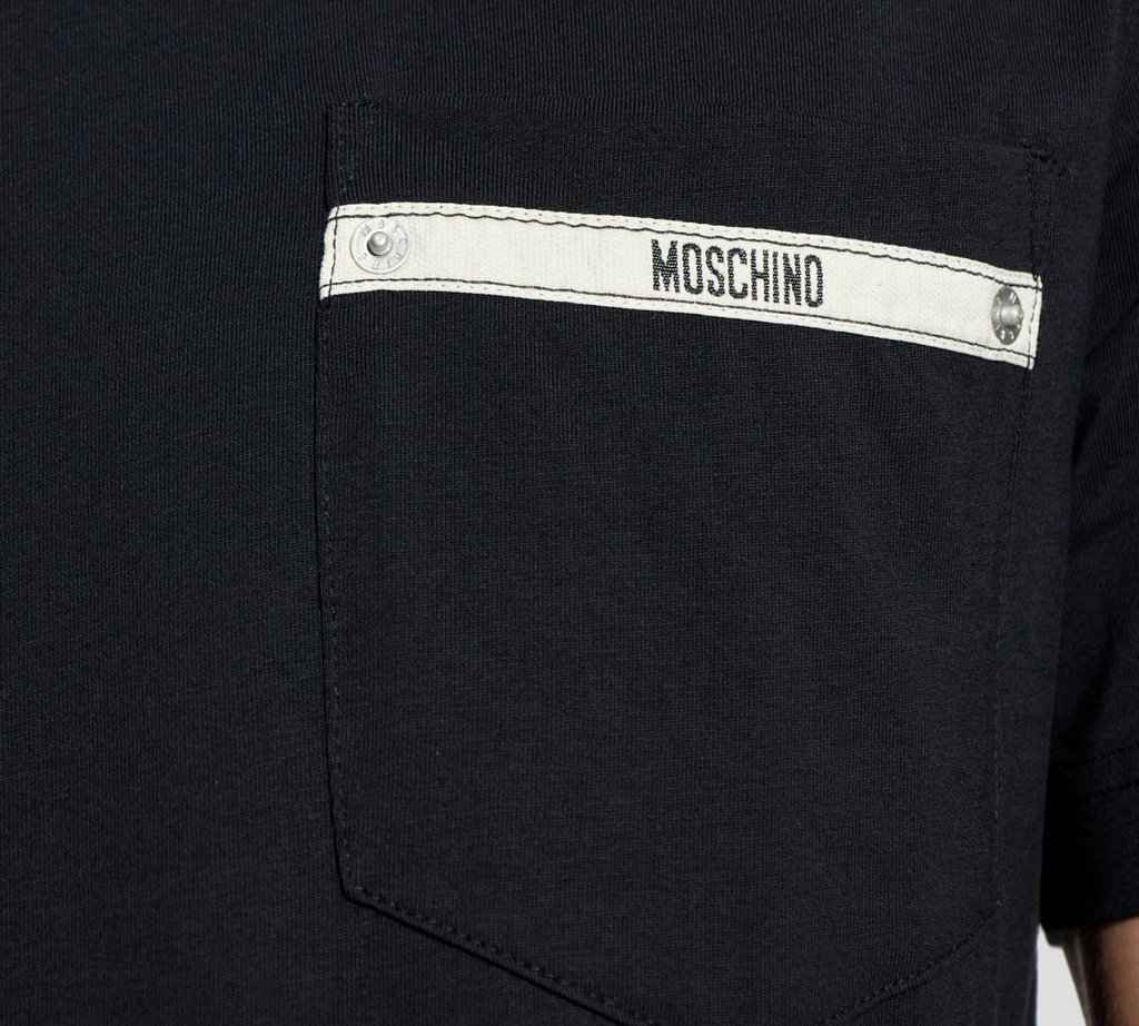 Moschino - FRANELA NEGRA CON BOLSILLO DETALLE MOSCHINO