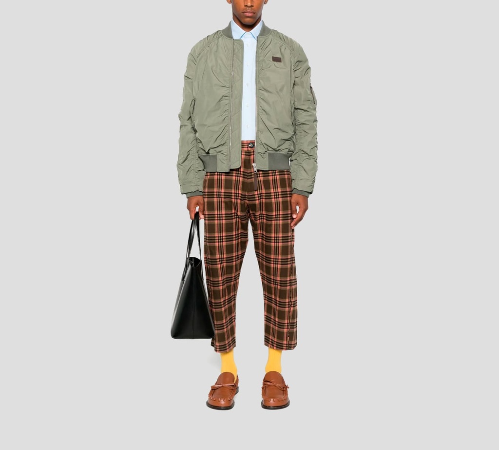 Moschino - CAMISA MANGA LARGA AZUL CON BORDADO DE GANZO CABALLERO