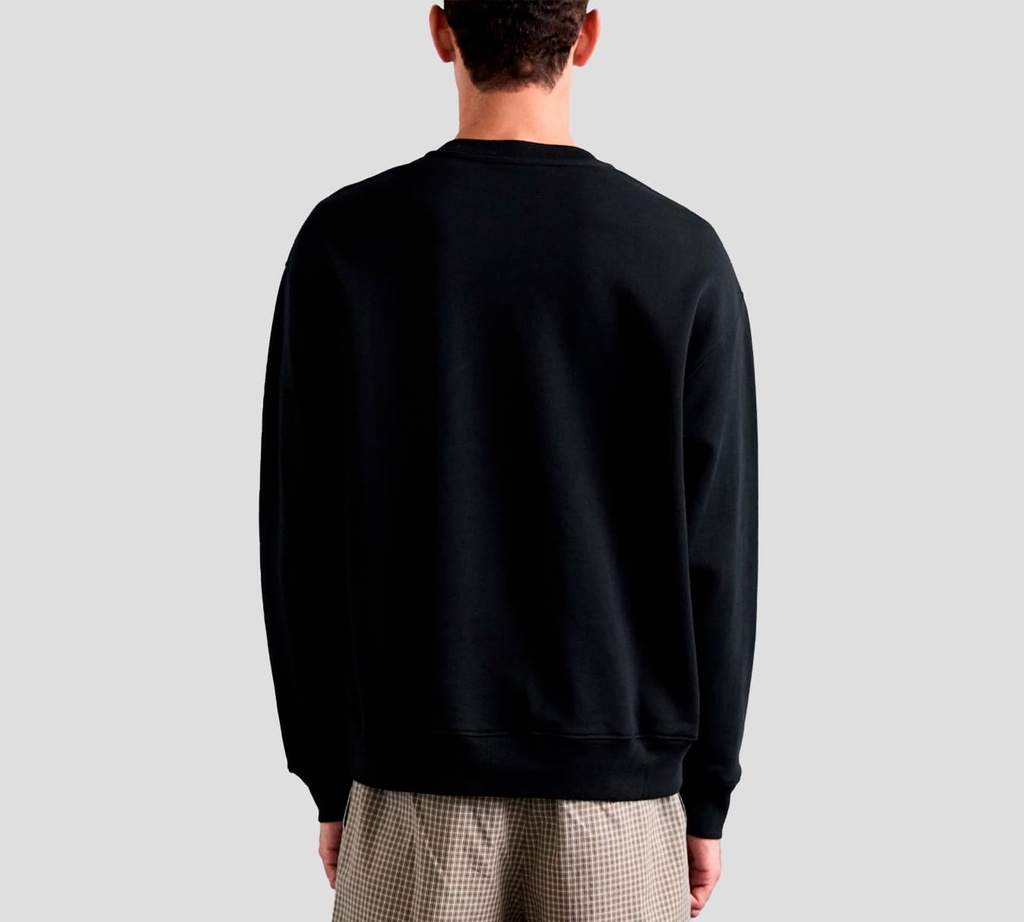 Moschino - FRANELA MANGA LARGA NEGRA CON DETALLE MOSCHINO