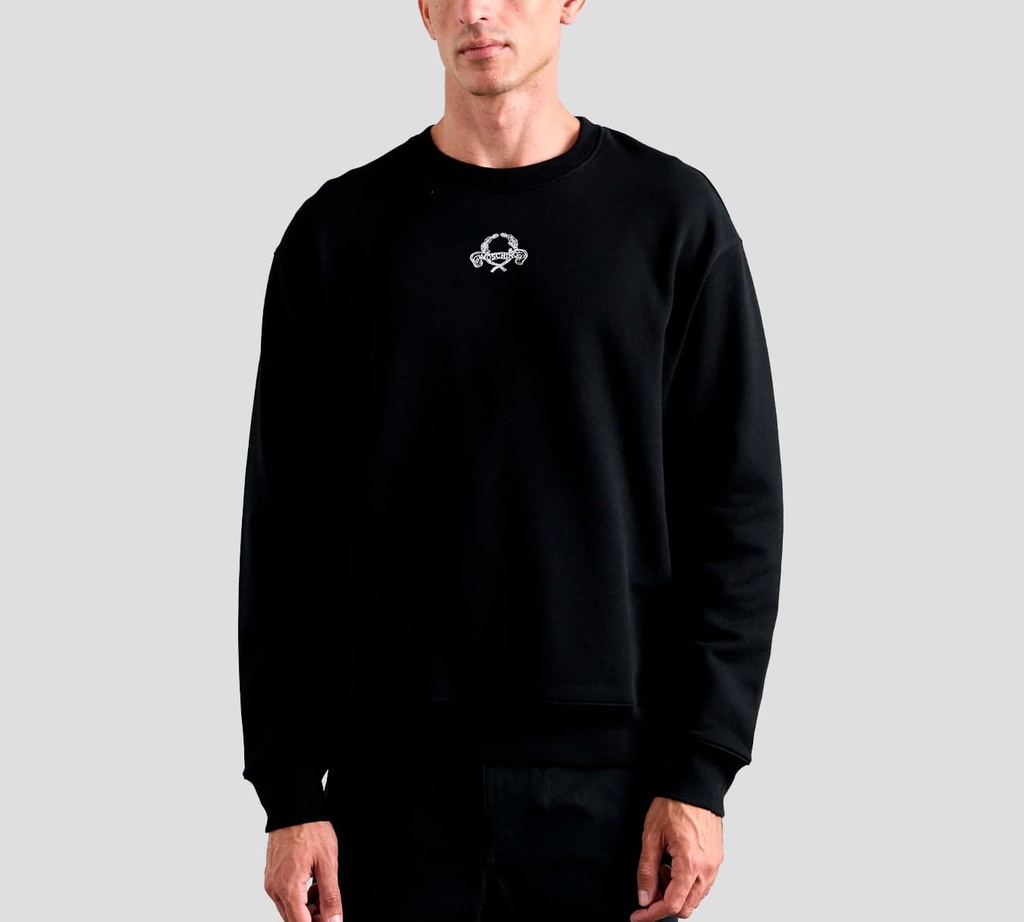 Moschino - JERSEY NEGRO CON DETALLE PEQUEÑO BORDADO EN EL PECHO