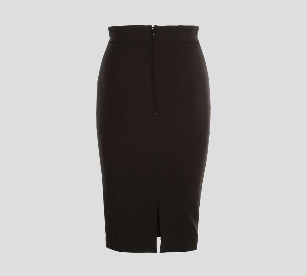 Elisabetta Franchi - FALDA NEGRA CON BROCHE DORADO 16E2
