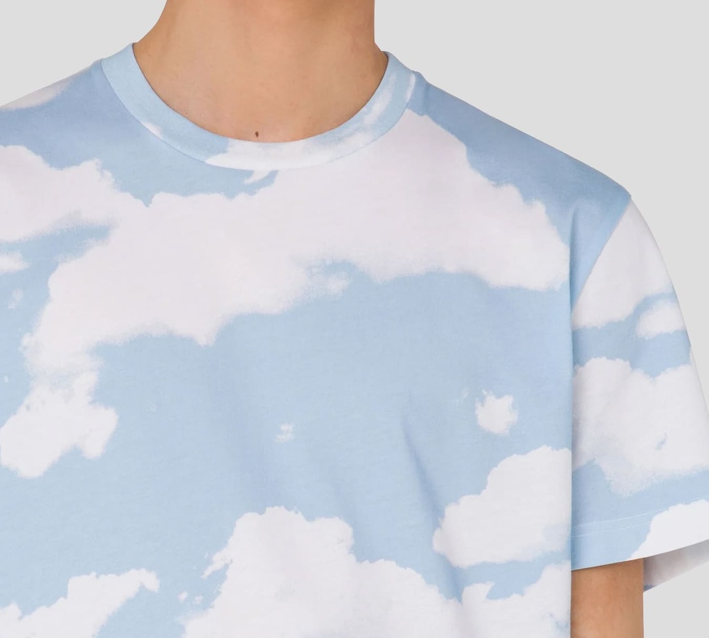 Moschino - FRANELA AZUL CIELO CON NUBES CABALLERO