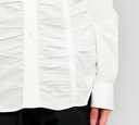 Moschino - CAMISA BLANCA CON DETALLES FRUNCE