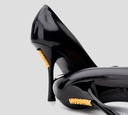 Moschino - TACONES NEGROS CON MOSCHINO DORADO