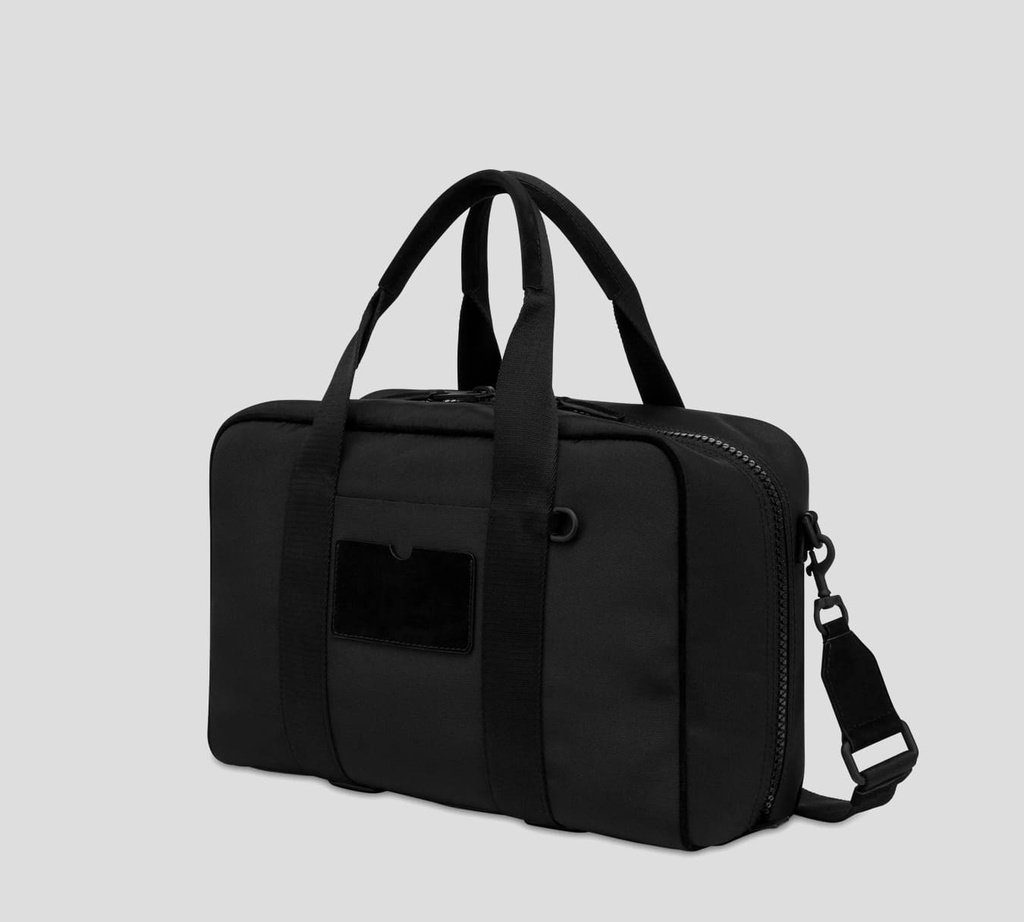 Moschino - BOLSO NEGRO CON CIERRES GRUESOS