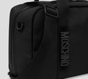 Moschino - BOLSO NEGRO CON CIERRES GRUESOS