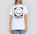 Moschino - FRANELA BLANCA CON CARITA FELIZ EN NEGRO 2