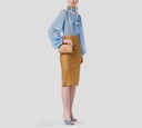 Elisabetta Franchi - FALDA MARRON CON TRENZADO