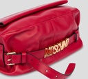 Moschino - CARTERA MEDIANA DE NAPPA ROJO