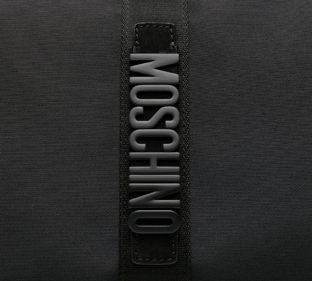 Moschino - BOLSO NEGRO GRANDE CON CIERRE GRUESO