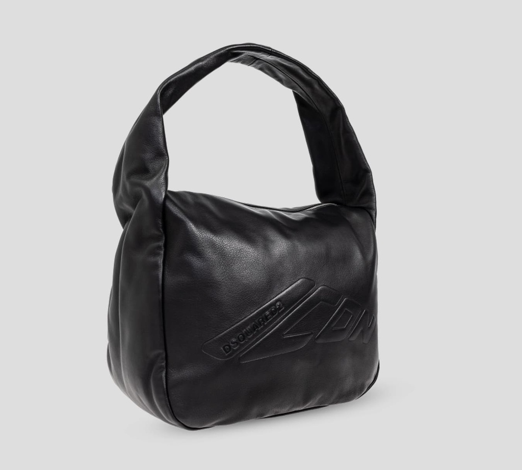 Dsquared2 Icon - CARTERA DE CUERO NEGRO