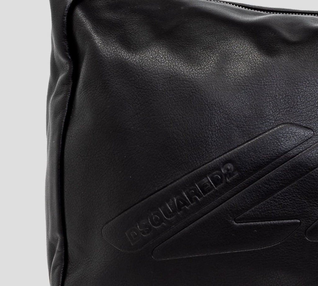 Dsquared2 Icon - CARTERA DE CUERO NEGRO
