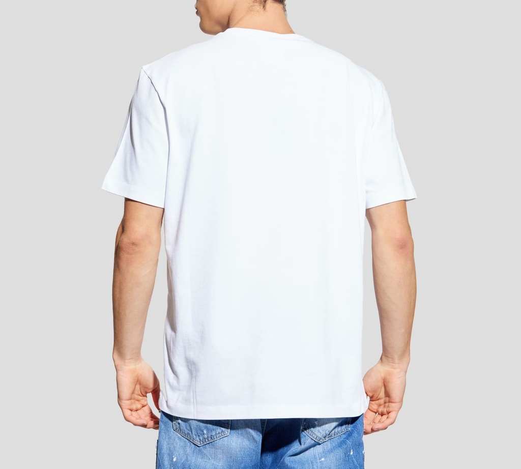 Dsquared2 - FRANELAS BLANCA Y NEGRA D2 CON BOLSILLO BIPACK