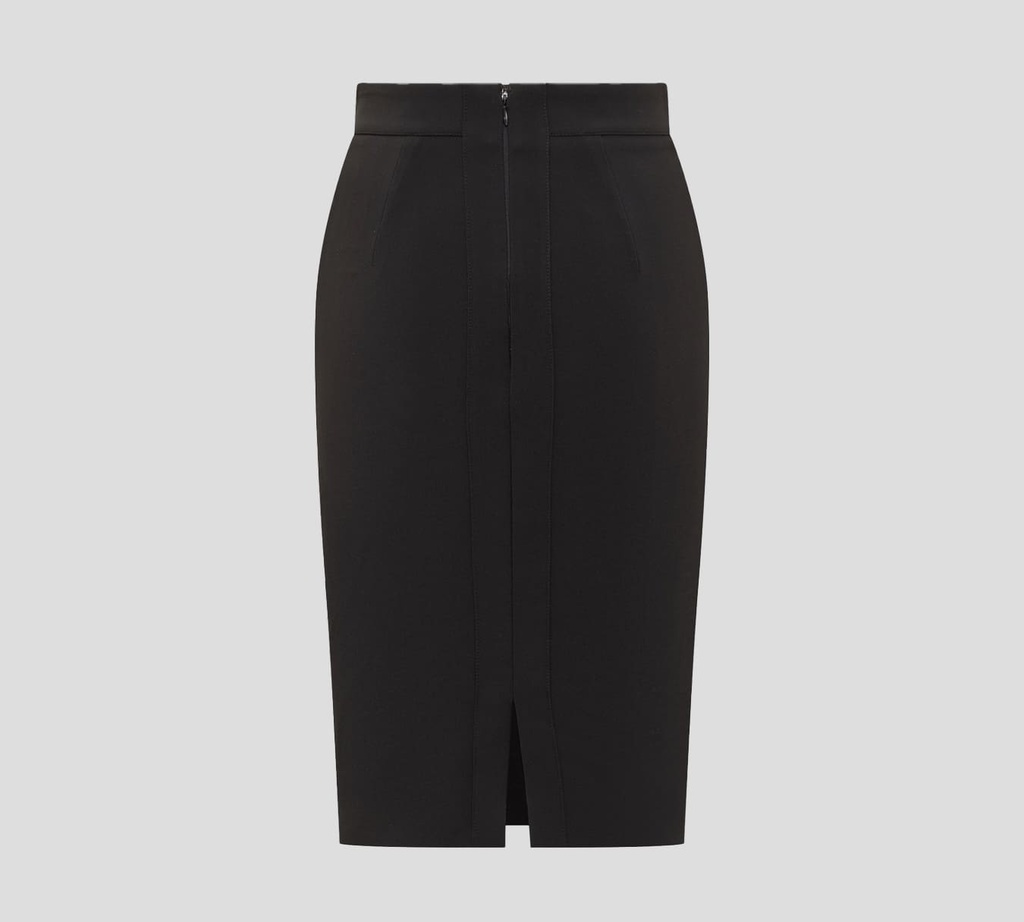 Elisabetta Franchi - FALDA NEGRA CON BROCHE DORADO 31E2