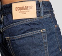 Dsquared2 - DEAN JEAN AZUL OSCURO Y ETIQUETA BEIGE