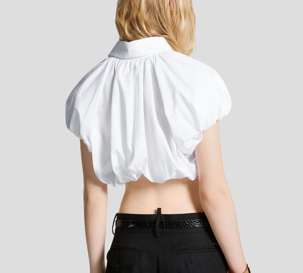 Dsquared2 - CAMISA GLOBO BLANCA