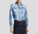 Dsquared2 - CAMISA MINI WESTERN DE JEAN AZUL CLARO