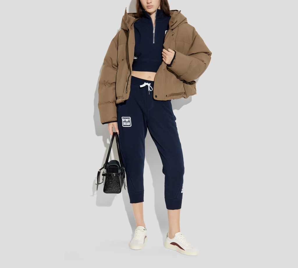 Dsquared2 - SWEATER AZUL MARINO CUELLO DE TORTUGA CON CIERRE PLATEADO