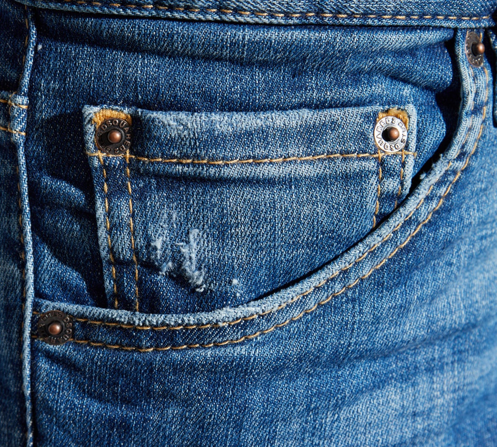 Dsquared2 - COOL GUY JEAN AZUL MEDIO ETIQUETA MARRON