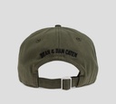 Dsquared2 Icon - GORRA VERDE MILITAR CON LETRAS NEGRAS