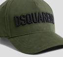 Dsquared2 Icon - GORRA VERDE MILITAR CON LETRAS NEGRAS