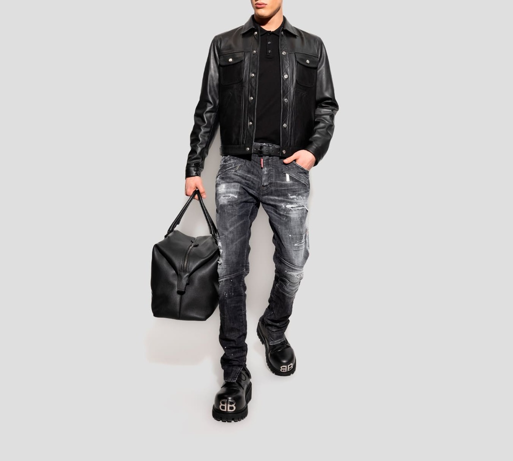 Dsquared2 - POLO NEGRA CON LETRAS BLANCAS