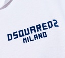 Dsquared2 - POLO TENIS FIT BLANCA CON DETALLE EN AZUL