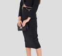 Elisabetta Franchi - FALDA NEGRA CON PEDRERIA