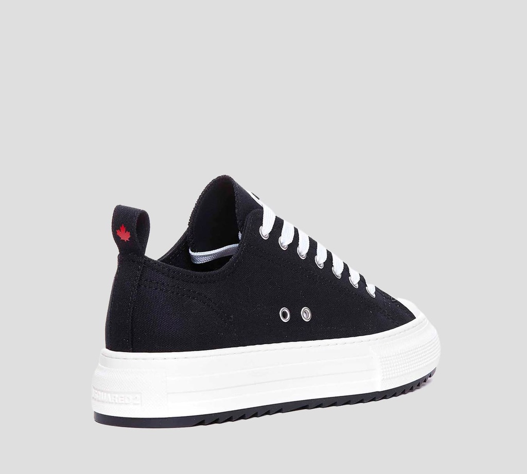 Dsquared2 Icon - ZAPATOS NEGROS CON SUELA BLANCA