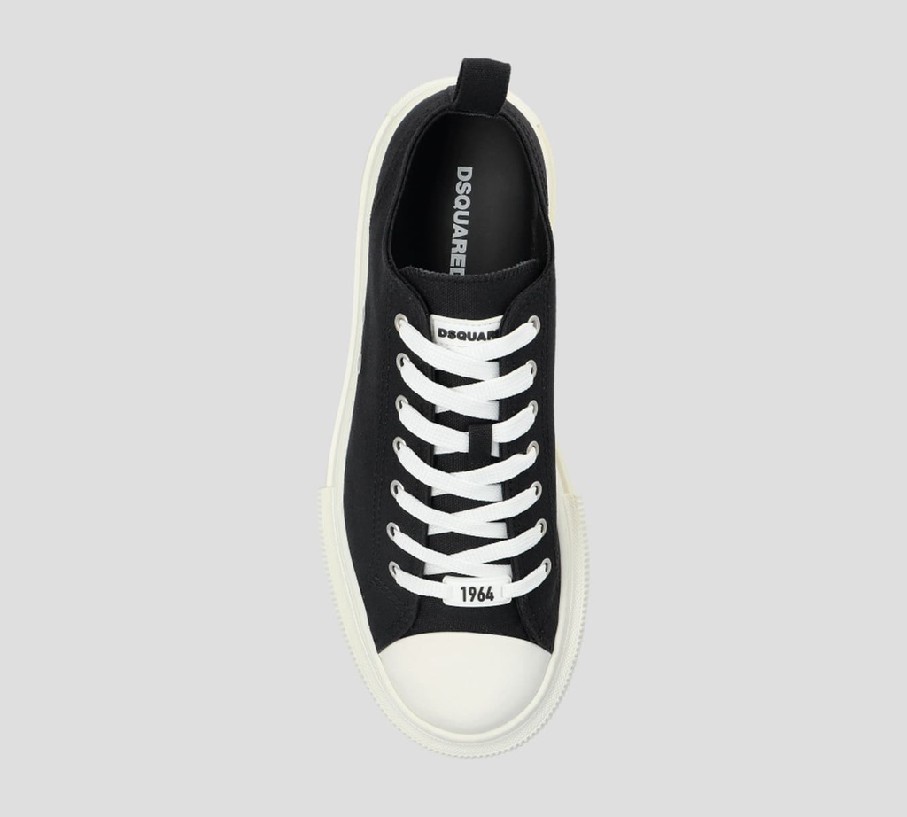 Dsquared2 Icon - ZAPATOS NEGROS CON SUELA BLANCA