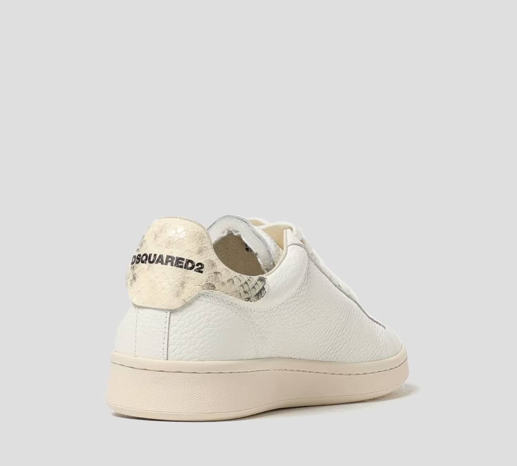 Dsquared2 Icon - ZAPATO BLANCO Y BEIGE CON PIEL