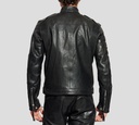 Dsquared2 - CHAQUETA DE CUERO NEGRA DUCATI