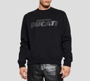Dsquared2 - JERSEY NEGRO CON ESTAMPADO EN CUERO DE DUCATI