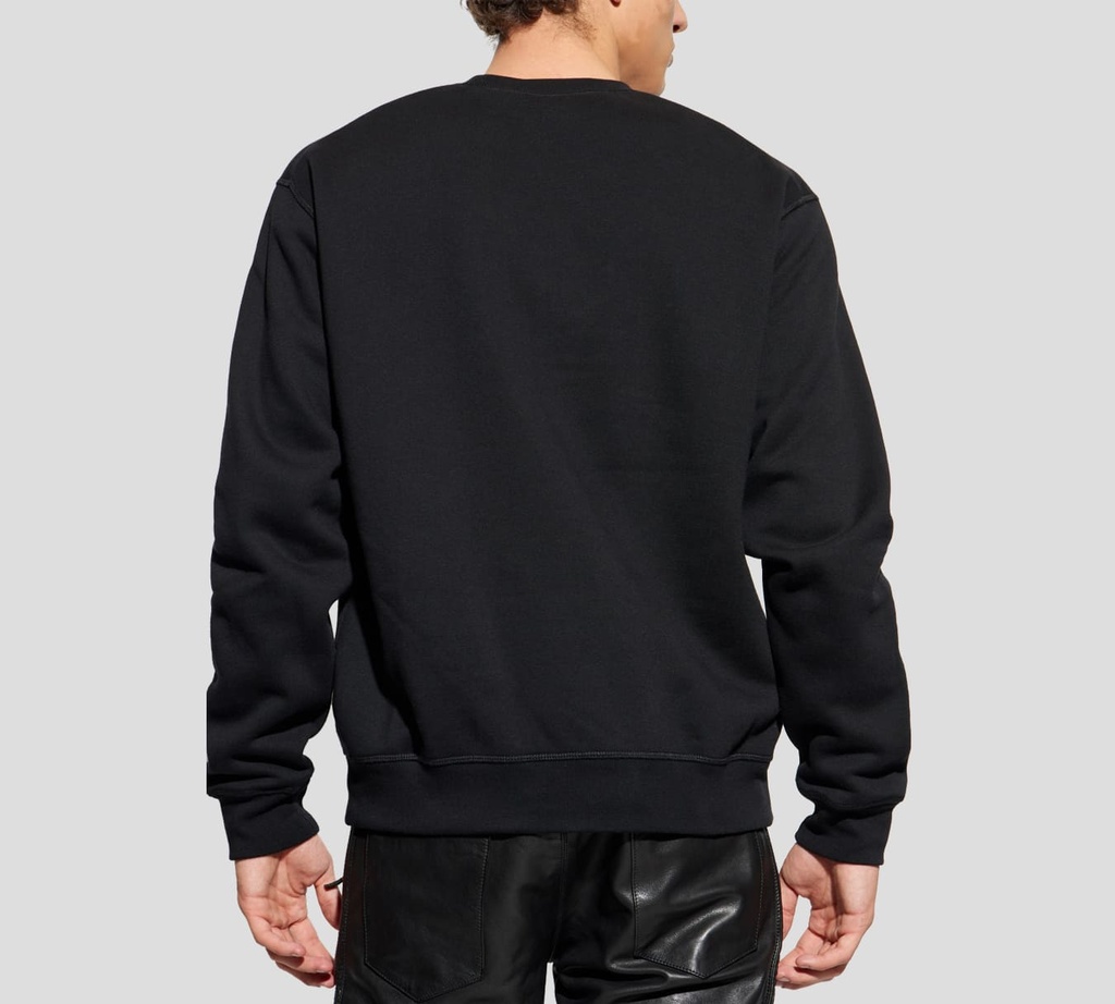 Dsquared2 - JERSEY NEGRO CON ESTAMPADO EN CUERO DE DUCATI