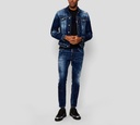 Dsquared2 - CHAQUETA DE BLUE JEAN CON SALPICADURA DE PINTURA
