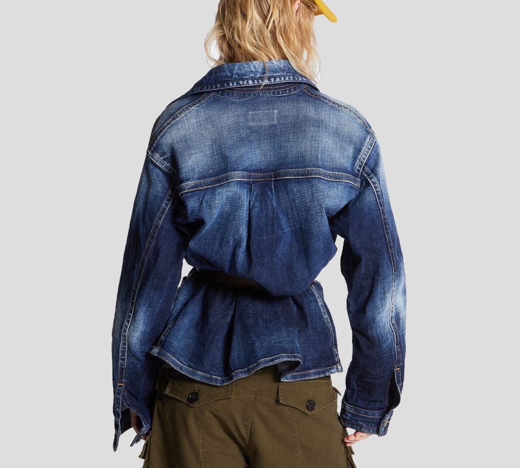 Dsquared2 - CHAQUETA DE JEANS CON CORREA