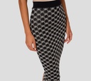 Elisabetta Franchi - FALDA NEGRA CON PATRON DE LOGO 40685