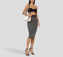 Elisabetta Franchi - FALDA NEGRA CON PATRON DE LOGO 40685