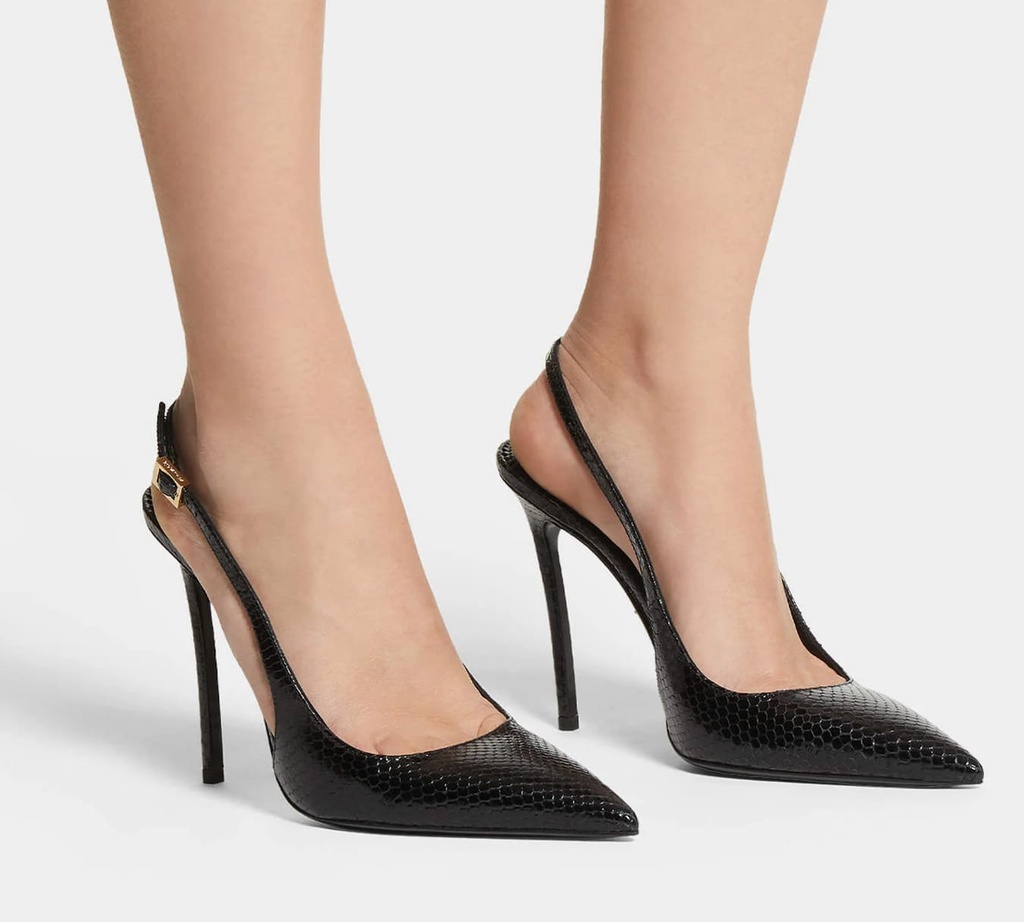 Dsquared2 - STILETTOS MULES NEGROS DE PIEL