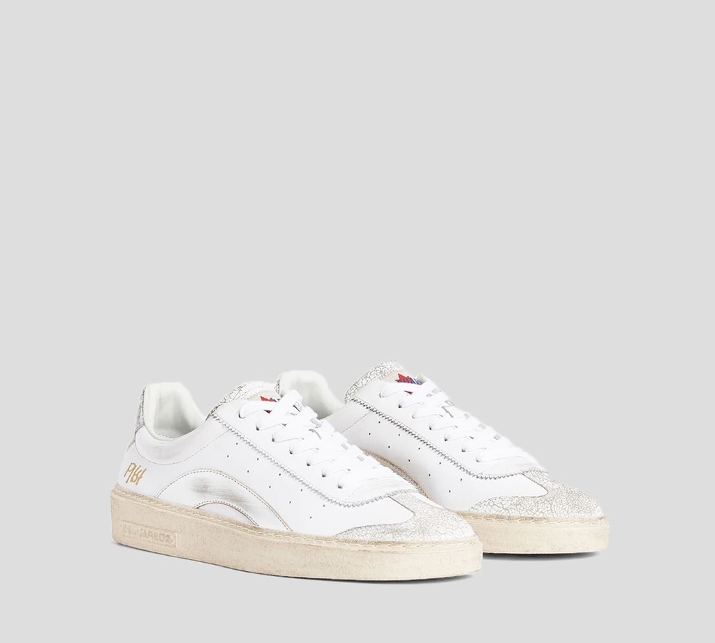 Dsquared2 - SNEAKERS 1964 BLANCOS CORTE BAJO CON DETALLES PLATEADOS Y SUELA BEIGE