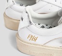 Dsquared2 - SNEAKERS 1964 BLANCOS CORTE BAJO CON DETALLES PLATEADOS Y SUELA BEIGE