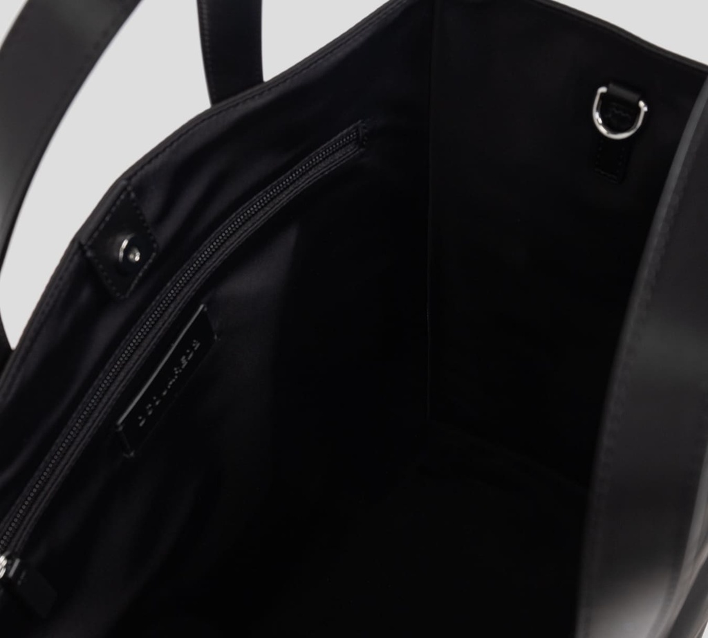 Dsquared2 - SHOPPING BAG NEGRA REFLECTIVA CON LOGO FRONTAL