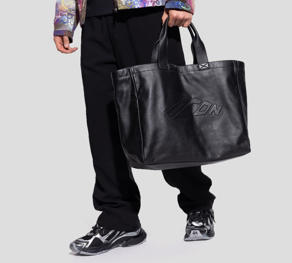 Dsquared2 - CARTERA NEGRA DE CUERO CON LOGO ICON GRABADO